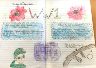 WW1 Writing project