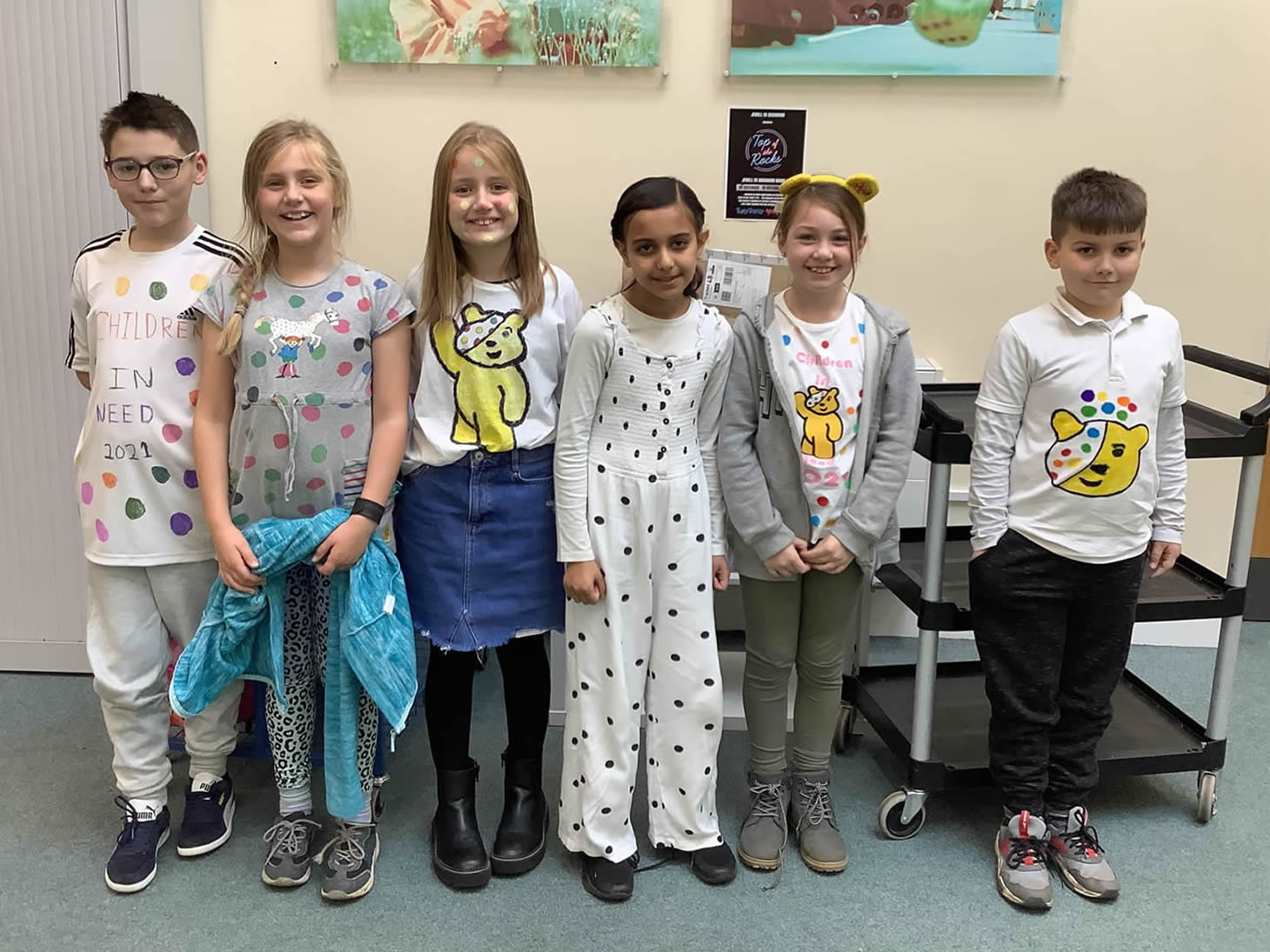 Spotty clothes for Children in Need