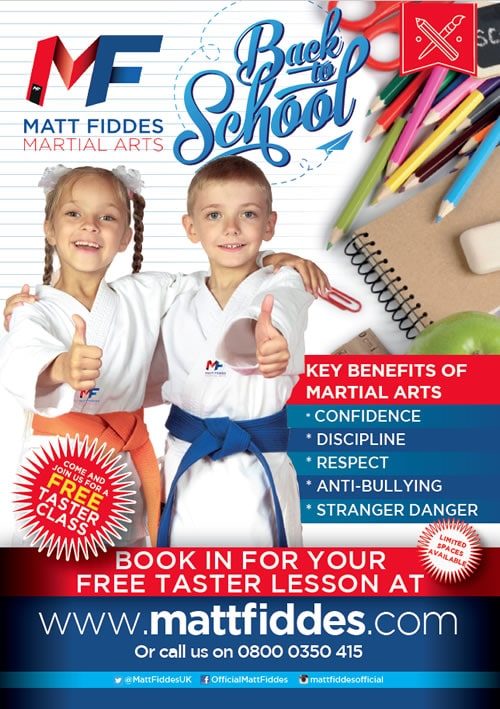 Matt Fiddes Martial Arts Free taster poster